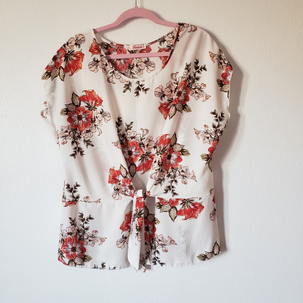 Vivace floral print blouse tops